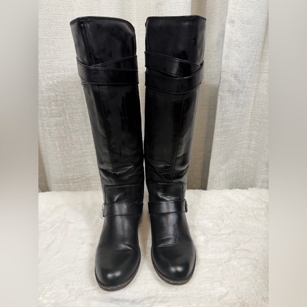Madden Girl “Calinda” Quilted Knee-High Riding Boots – Black, Size 7.5 - Picture 5 of 9
